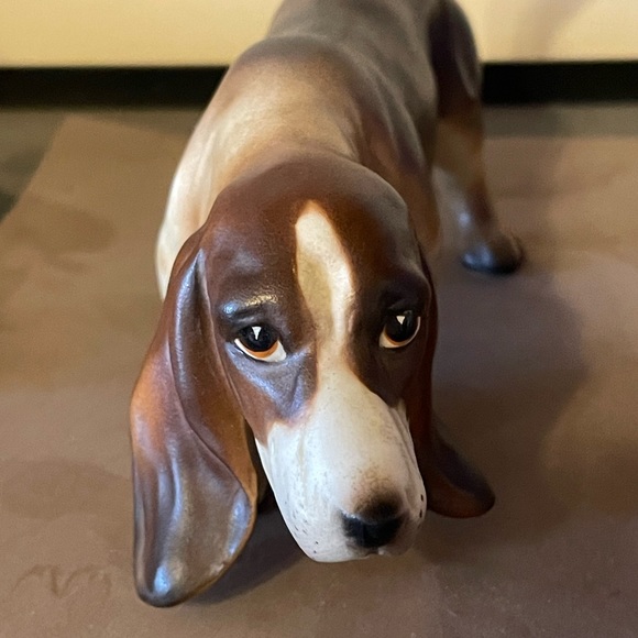 Vintage Bassett Hound Dog ceramic! No Breaks - Picture 4 of 4